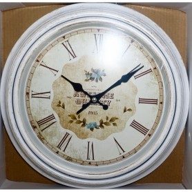 OROLOGIO RETRO BIANCO NUMERI ROMANI CM 25