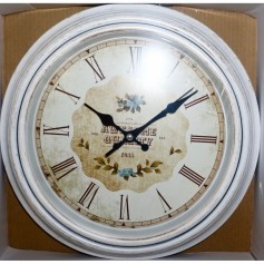 OROLOGIO RETRO BIANCO NUMERI ROMANI CM 25