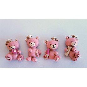 ORSETTO ROSA 4 SOGGETTI CM 5X3H