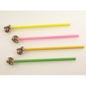MATITE CANI RESINA ROSA 2ASS 2,5X2,5 CM