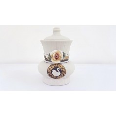 VASO CERAMICA CON COPERCHIO CM8X10H