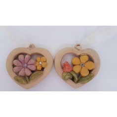 APPENDINO CUORE CON FIORE 2 SOGGETTI CM 8X7,5H