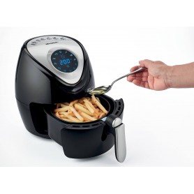 FRIGGITRICE ARIETE AIRY FRYER XL DIGITAL AD ARIA 4616 2,6 Litri, Frigge Senza Olio , 1300 Watt, Nero, 7 programmi