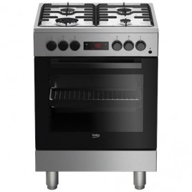 CUCINA BEKO 60X60 4 FUOCHI BIANCA FORNO ELETTRICO VENTILATO + SCALDAVIVANDE FSE62110DW