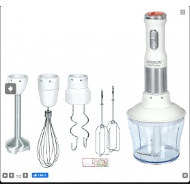 FRULLATORE IMMERSIONE JOHNSON TUTTOCUCINA 1200W 5 IN 1